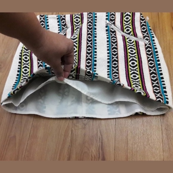 Divided by H&M A-Line Embroidered Woven Multi-color Geo Aztec - Picture 6 of 9